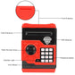 Setibre Piggy Bank, Electronic Atm Password Cash Coin Can Auto Scroll Paper Money Saving Box Toy Gift For Kids (Red)