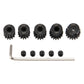 5Pack ShareGoo Steel 48P 3.175mm Pinion Gear Sets 13T 14T 15T 16T 17T fit 3.175mm (1/8-Inch) Shaft Compatible with Arrma HPI Kyo