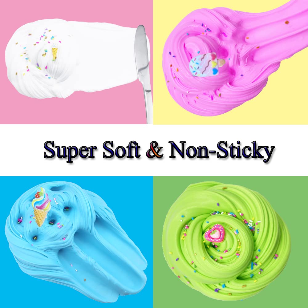 Pugndeb Butter Slime Kit 14Pack For Party Favors, Scented, Soft And Non-Sticky, Birthday Gifts For Girl Boys, Stress Relief Slim
