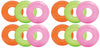 Intex Colorful Transparent Inflatable Swimming Pool Tube Raft (12-Pack)| 59260Ep