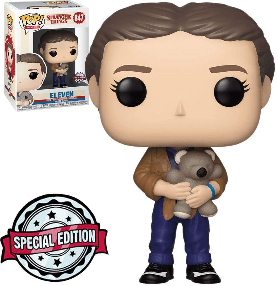 Funko POP! Stranger Things Eleven with Bear - Target Exclusive, Vinyl Figure, Light Brown, Model FU42177
