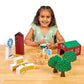 Excellerations Farm Block Play Set, 25 Pieces, Gift, Role-Play, Preschool Educational Toy, Ages 3 Years And Up (Item # Farmer)