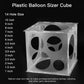 Auihiay 14 Holes Balloon Sizer Cube, Balloon Measurement Tool With Instructions, Balloon Sizr Tool For Balloon Arches, Balloon Column, Balloon Party Decoration (1-10 Inch)
