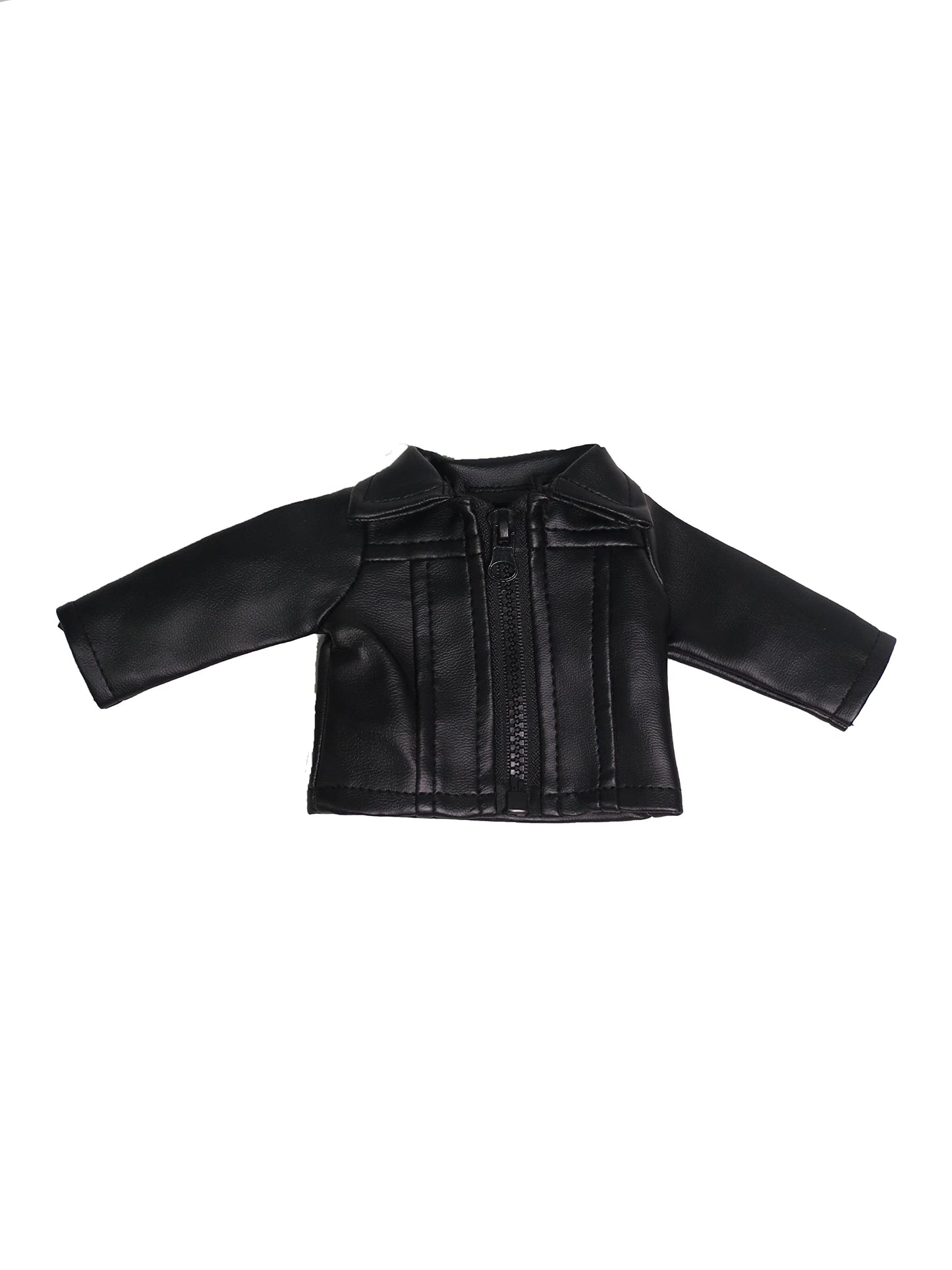 American Fashion World Leather Jacket for 14-Inch Dolls | enhanced Quality & Trendy Design | Dolls Clothes | Outfit Fashions for Dolls for Popular Brands
