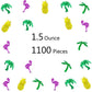 Summer Confetti Palm Tree Coconut Tree Flamingo Pineapple fruit Sequins Party Table decoration for Tropical Luau Hawaiian Jungle