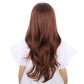 Duduwig Ginger Orange Wig For Kids Gilrs Long Ginger Middle Part Wig Child Long Dark Orange Wavy Curly Wigs Heat Resistant Synth