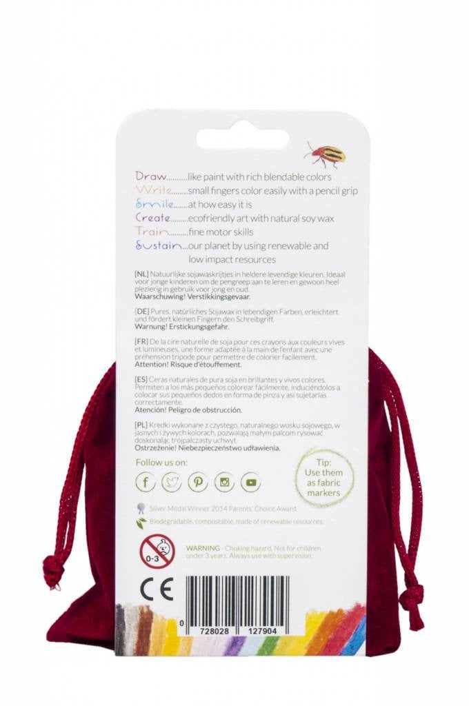 Crayon Rocks, Crayons in a Rock Shape, 16 Count, Tripod Grip Made For Handwriting Development in Kids and Toddlers, Fun & Educat