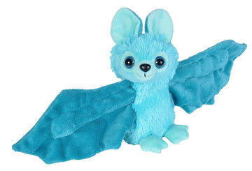 WILD REPUBLIC Huggers Blue Bat Plush Stuffed Animal, 8" Slap Bracelet Kids Toy, Model 21405