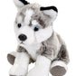 Wild Republic Pocketkins Eco Husky, Stuffed Animal, 5 Inches, Plush Toy, Made From Recycled Materials, Eco Friendly