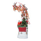Kurt Adler 2-Piece Musical Santa With 8 Reindeers, 24-Inch