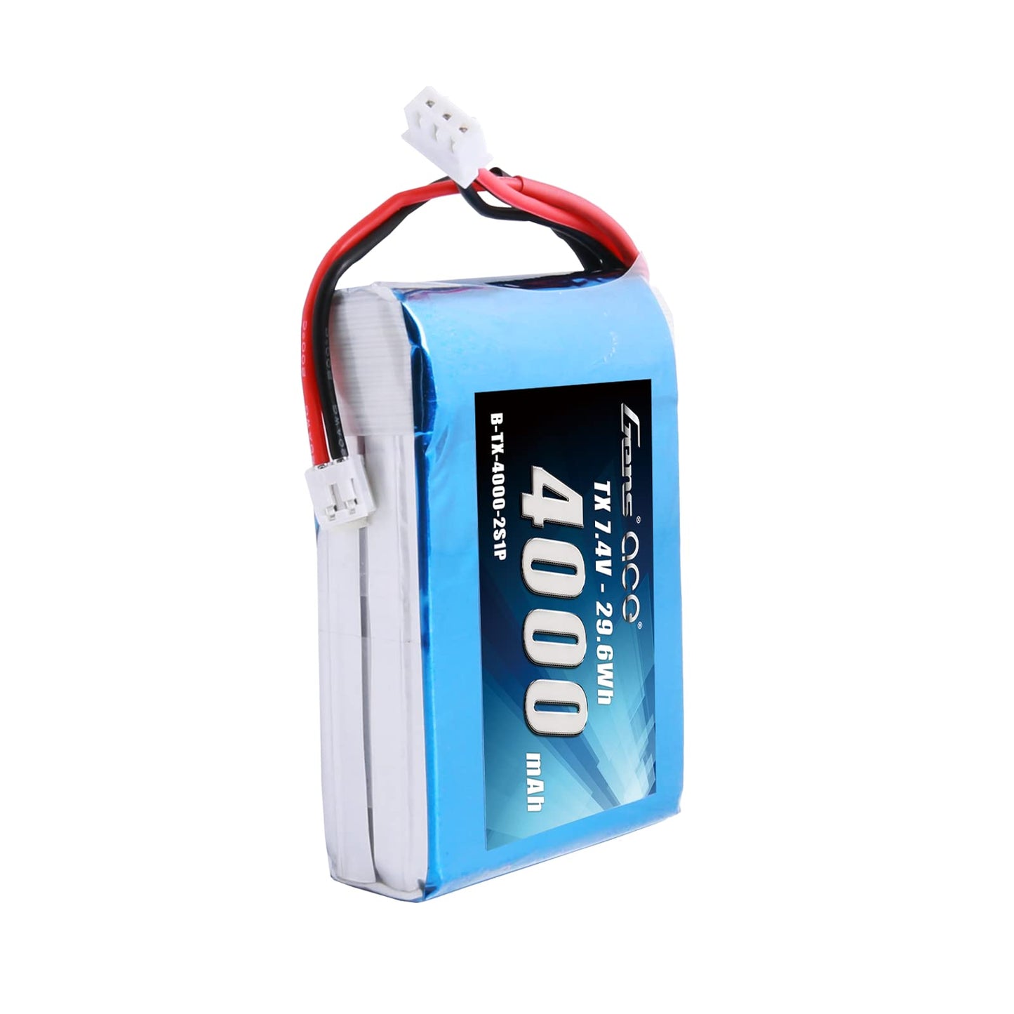 Gens ace 4000mAh 7.4V 2S TX LiPo Battery Pack with JST-EHR Plug for Spektrum DX9 DX8 DX7S DX7 Transmitter