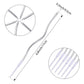 48 Pieces Twisty Birthday Candles Spiral Cake Candles with Holders Metallic Cake Cupcake Candles Long Thin Curly Coil Cake Candl