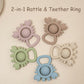 Baby Teething Toys Baby Rattle Toys Food Grade Silicone Rattles and Teethers for Newborn Soft Infants Toddlers Crab Shake Rattle