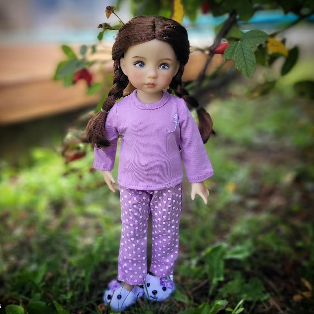 Emily Rose 14 Inch Doll Clothes & Accessories | 14' Doll Pajamas Pj Gift Set, Including Puppy Slippers Accessories! | 14' Doll Pjs Set Is Compatible With Glitter Girls And Wellie Wishers Dolls