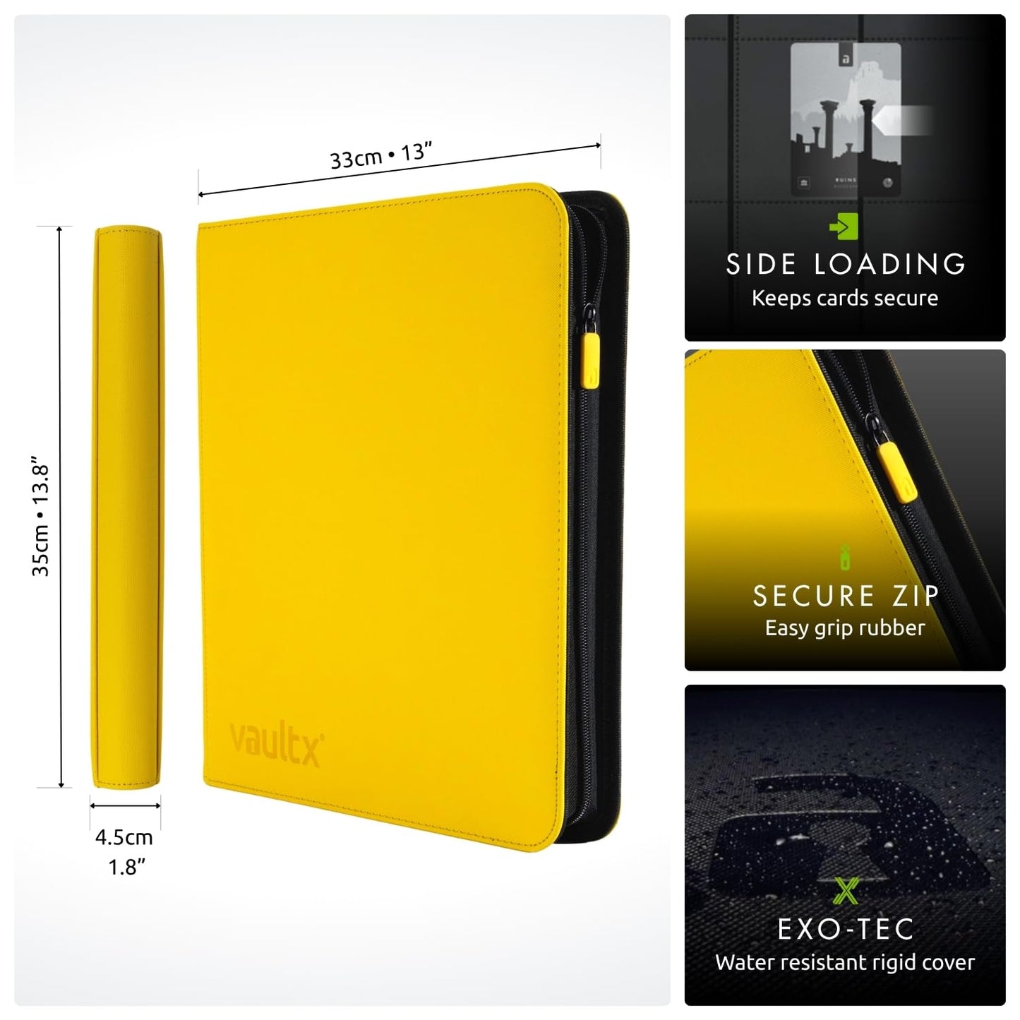 Vault X 12 XL Pocket Trading Card Zip Binder - 624 cards enhanced Exo- Toytooth Vault X 12 XL Pocket Trading Card Zip Binder - 624 cards enhanced Exo- Toytooth
