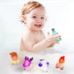 Jofan 6 Pack Christmas Light Up Bath Toys Christmas Toys For Kids Toddlers Boys Girls Christmas Stocking Stuffers Party Favors Gifts