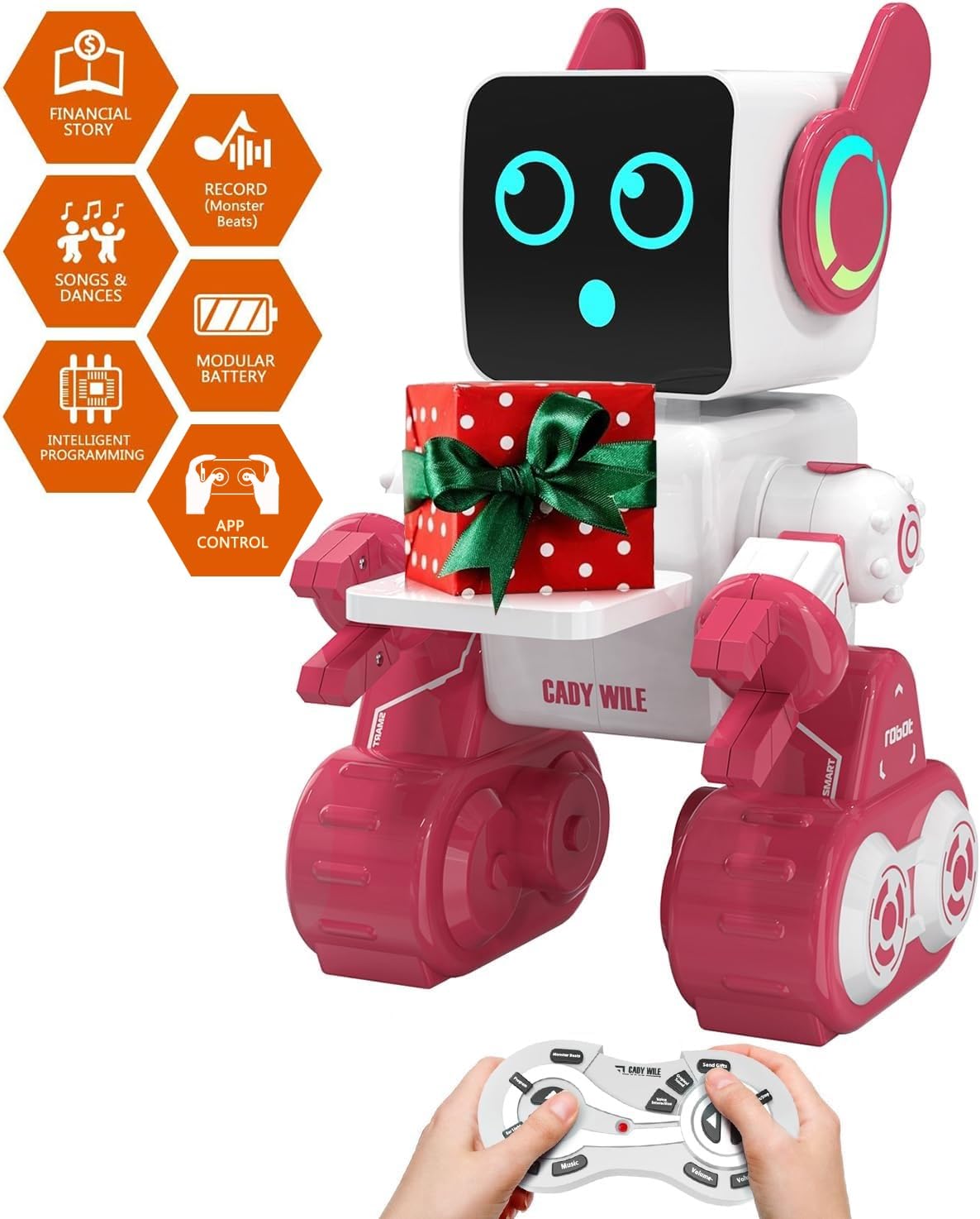 Zechuan Robot Toy For Kids, Remote Control Intelligent Programming Rc Robot, Music, Dancing, Talk, Play With Kids As A Gift For