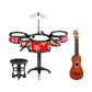 Club BollywoodSimulation Kids Drum Toys Playset Jazz Drum Kits For Kids Boys Guitar Red Chair|Musical Instruments & Gear|Percuss