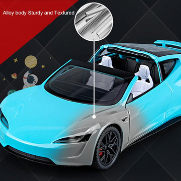 1/24 Roadster Diecast Toy Car For Collectors & Boys Or Girls, Alloy Diecast Car Model Roadster Model Car, Pull Back Vehicles Wit
