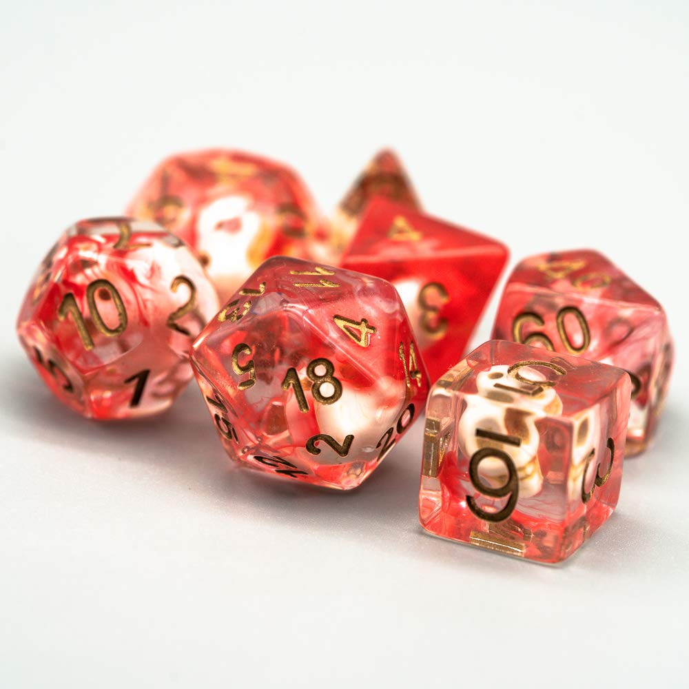 UDIXI Polyhedral DND Dice Set: Skull Dice for Dungeons and Dragons Role Playing Game(RPG),MTG,Pathfinder,Table Game,Board Games