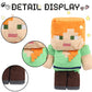 Weddye Pixel-Style Plush Toy - 8" Alex Character, Cotton Material, Video Game-Inspired Collectible for Kids & Fans