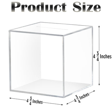 Linglingo Piggy Bank For Adults, Unbreakable Piggy Bank, Clear Acrylic Money Box, Money Saving Challenge Box For Cash Coin, Must Break To Open, Easy And Fun Way To