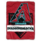 Northwest MLB Arizona Diamondbacks Royal Plush Raschel Throw, One Size, Multicolor