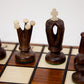 Wegiel Handmade Royal 36 European Chess Set - Wooden 14.2 Inch Board Hornbeam & Sycamore Pieces
