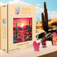 Trippy Puzzle Co - Wooden Jigsaw Puzzle For Adults - Challenging 300 Piece Puzzle With Cool Shapes - Desert Cactus Puzzle Art -