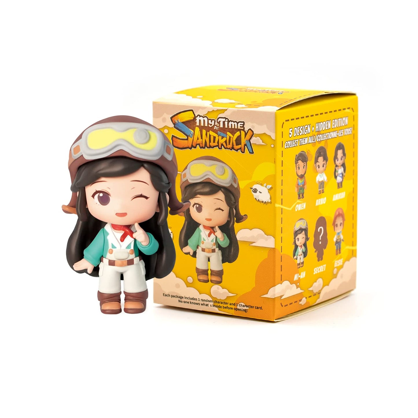 Official My Time At Sandrock Series 5Pc Blind Box Figurine Box Popular Collective Random Art Toy Creative Gift (5Pc, 2.7''-2.9''