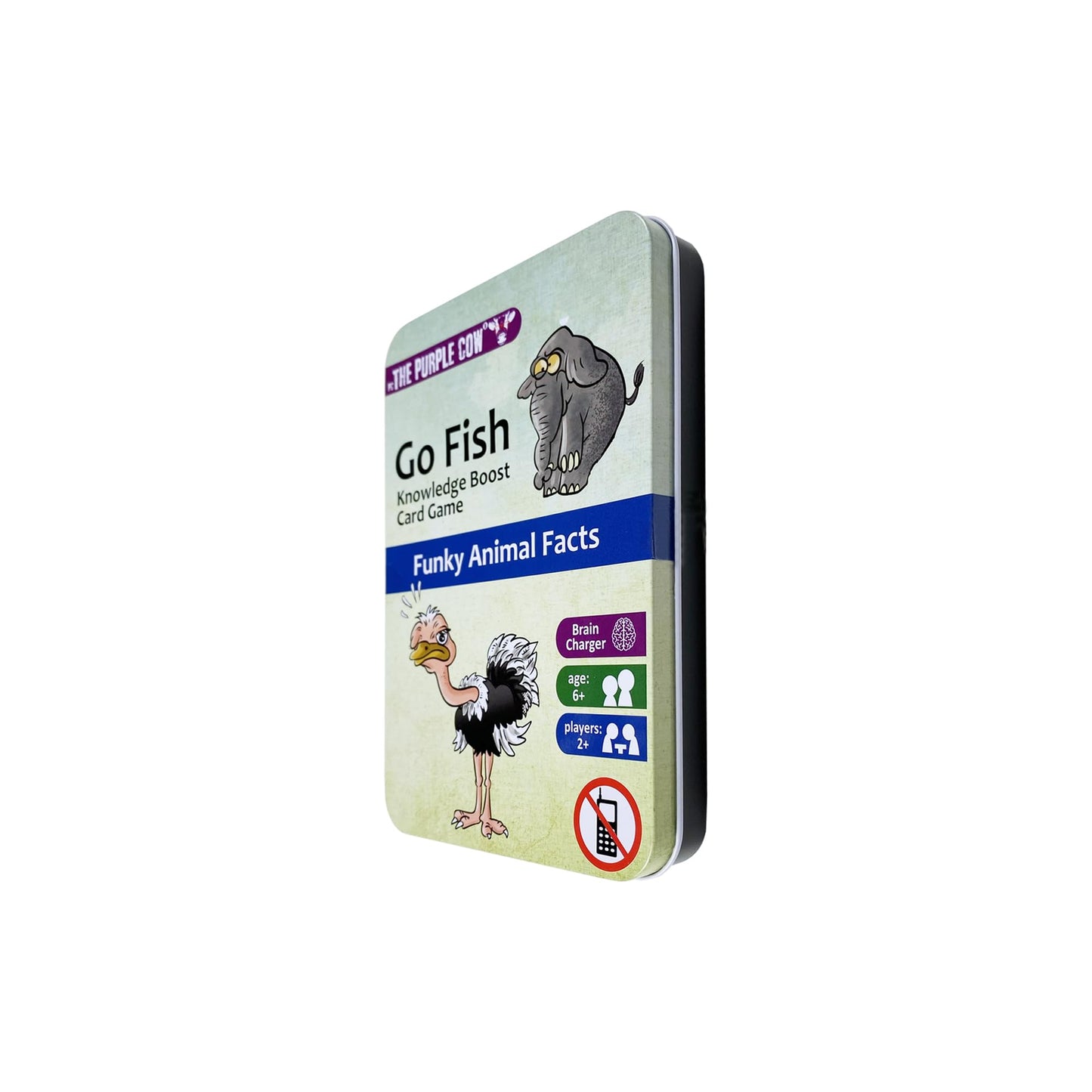 The Purple Cow Go Fish! - Funky Animals Facts - The Classic Card Game With A General Knowledge Boost For Kids & Families Ages 6+
