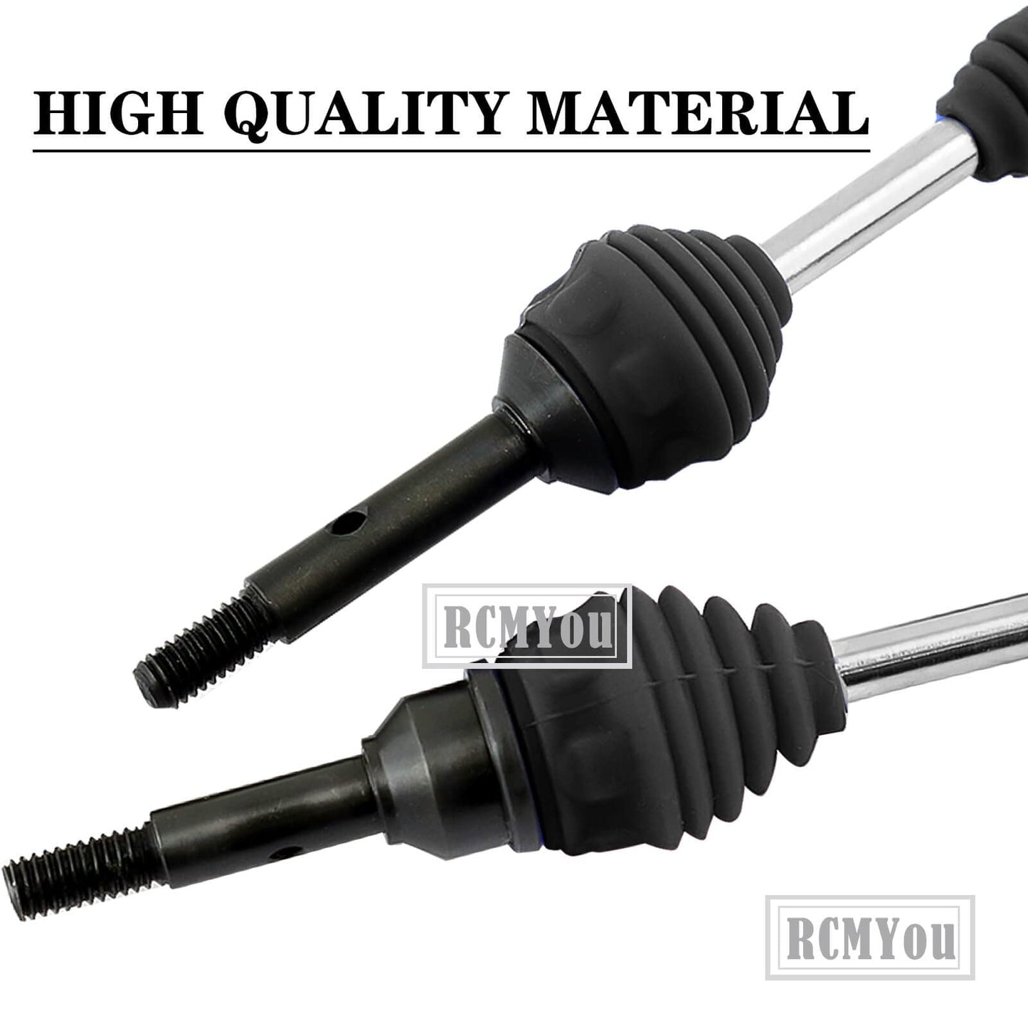 RCMYou Drive Shaft CVD Axles Upgrades Part for 1/10 Slash VXL 4X4,Rustler VXL 4X4 4WD,Stampede VXL 4X4 4WD,Hoss VXL 4X4 4WD,4Pcs