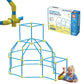 Fortstix Fort Building Kit for Kids - 180pc Modular STEM Toy Set, DIY Indoor & Outdoor Play Structures, Plastic Playset for Girls & Boys