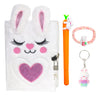 Parkiststar Plush Diary, Diary With Lock For Girls, Cute Rabbit Kids Journal Notebook Set, Lined Plush Notebook With Pen And Loc