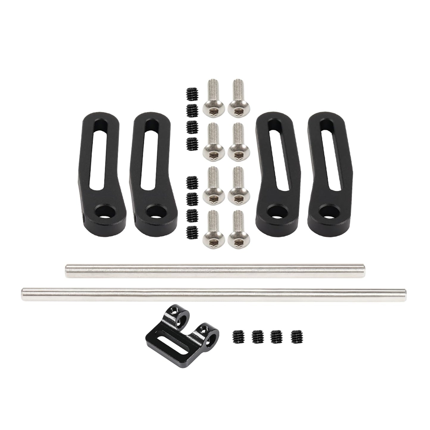 Aluminum 4.5Mm Tube Modular Bumper Front Rear Adjustable Fairlead For 1/10 Rc Crawler Lcg Rigs Builds Trx4 Trx6 Scx10 Gspeed Ele