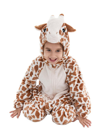 Hsctek Baby Giraffe Costume, Infant Giraffe Cosplay Newborn Boys Girls, Toddler Halloween Onesie Suit Kids 18-24 Months