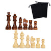 Hellpnoom Wooden Chess Pieces, Tournament Staunton Wood Chessmen Pieces Only, 3 Inch King Figures Chess Game Pawns Figurine Piec