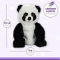 Warm Pals - Bamboo Panda - 1.5Lbs - Cozy Microwavable Lavender Scented Plush Toys - Heated Stuffed Animal - Heatable Coolable Bedtime Comfort Plushie