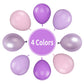 Paready Pink And Purple Balloons, 60 Pcs Pearl Purple Pink Party Balloons 12 Inch Light Pink Purple Latex Balloons Matte Purple