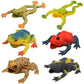 Yeonha Toys 6 Pcs Frog Toy Set - 4.5 Inch Realistic Rubber Frogs, Multicolor, Ideal for Bath Time and Animal Parties
