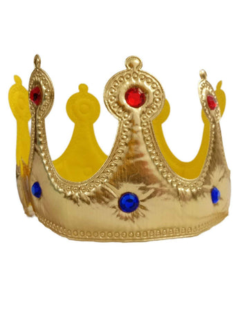 BookMyCostume Royal Medieval King Cloth Crown Fancy Dress Costume Accessories | Halloween Theme Free Size