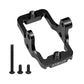 GTHELE Aluminum Servo Mount Bracket for Traxxas TRX4M Upgrade Parts 1/18 RC Crawler Car (Black)