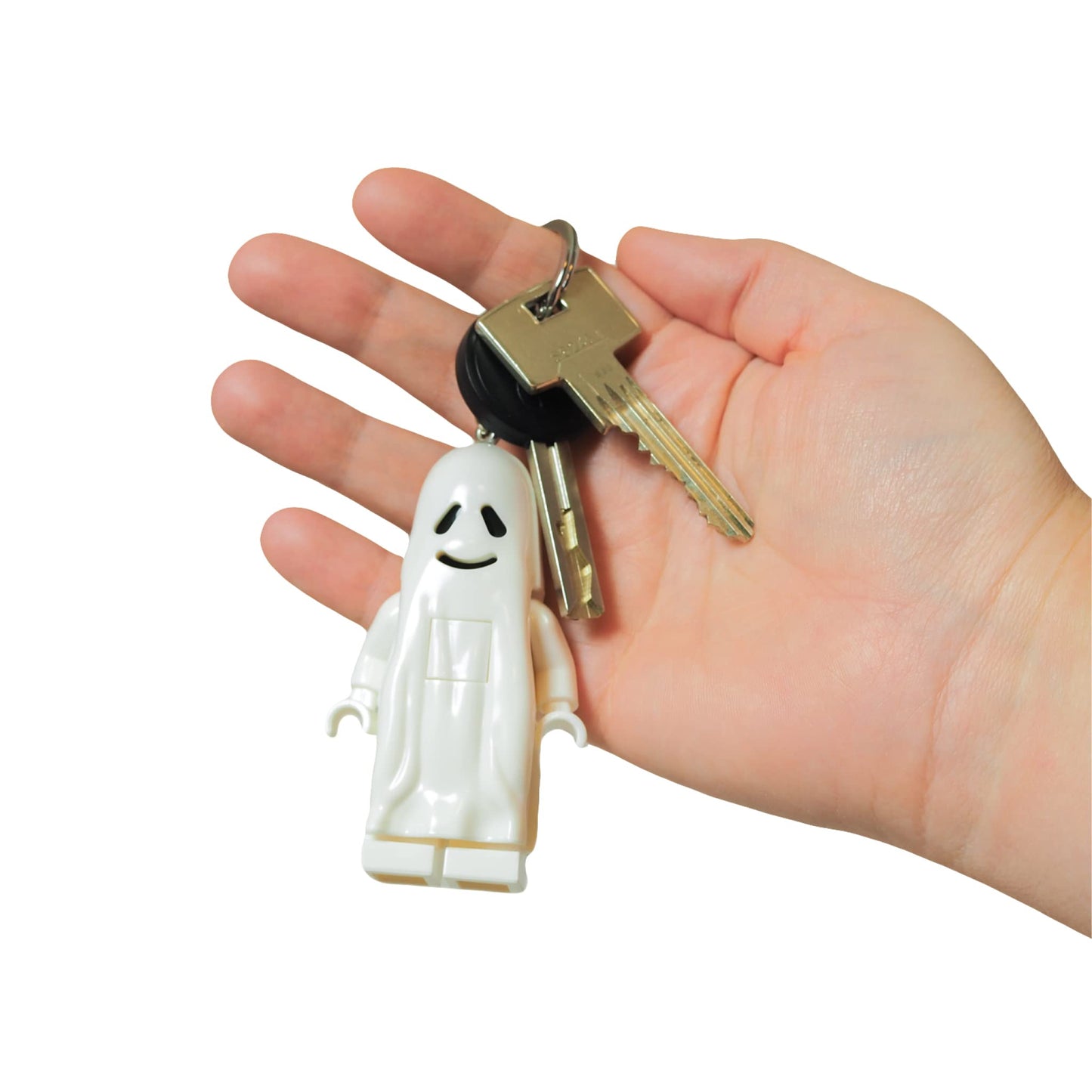Lego Monster Fighters - Large 3 Inch Tall Figure Keychain Light - Ghost (Ke48H)