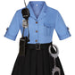 Kakalver Police Officer Costume For Kids Police Dress Up For Halloween Party Girls Police Gift Role Play