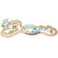 Peter Rabbit: Radish Express Train Set - Wooden Building Track Playset, Chunky Charter & Scenery Pieces. Construction Toy, Licensed, Kids Ages 3+