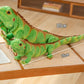 Xshelley Realistic Green Lizard Stuffed Animal Toy, 37.4 inches, Plush Fabric, Chameleon Design, Perfect Wildlife Gift for Kids