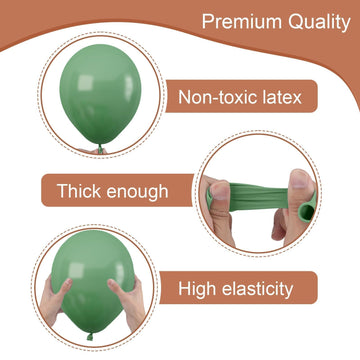 Green And Brown Balloons,60 Pcs 12 Inches Brown Cow Print Cowboy Balloons Retro Green Apricot Khaki Dark Brown Balloons For Birt