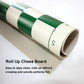 Reicyfang 20'' Tournament Roll Up Chess Board, Tournament Chess Mat, Vinyl With Green Squares, Chess Rollable Chessboard, Non Sl