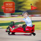 24V Kids Ride On Drift Car For Kids, Electric Drifting Go-Kart Up To 7.5 Mph Variable Speed, Built-In Music,Colorful Led Light,U