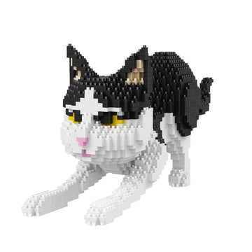 Larcele Micro Building Blocks Animal Set, Diy Mini 3D Building Toy Bricks,957 Pieces Kljm-05(Dobermann)